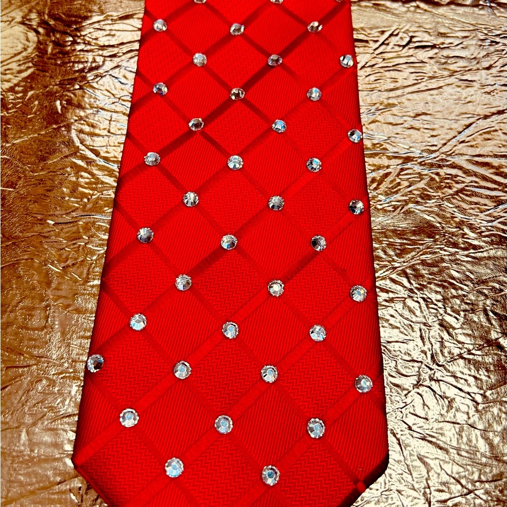 Mens bling tie